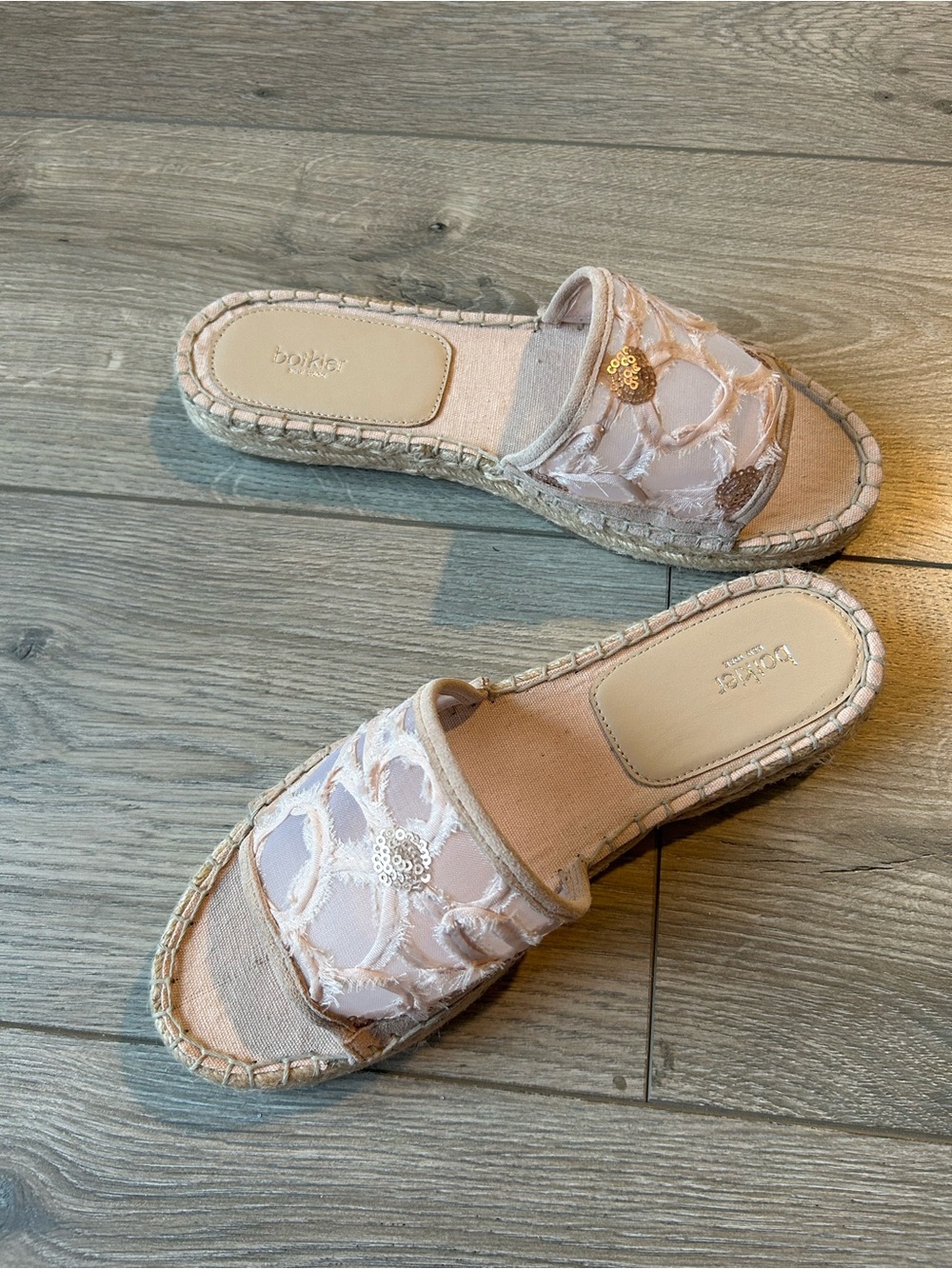 BOTKIER JENNY SLIDE BLUSH SANDALS Size 9.5 New
